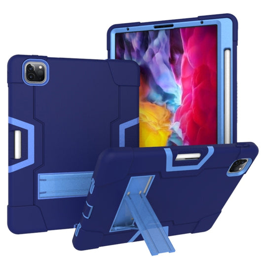 Funda protectora de silicona y PC con soporte para iPad Pro 12.9 (2018)/(2020), color de contraste, para iPad Pro 12.9 2021/2020/2019