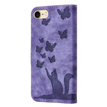 Butterfly Cat Embossing Flip Leather Phone Case, For iPhone SE 2022 / 2020 / 8 / 7, For iPhone 13 Pro Max, For iPhone 13 Pro, For iPhone 13
