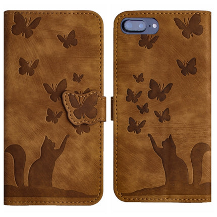 Butterfly Cat Embossing Flip Leather Phone Case, For iPhone XR, For iPhone XS Max, For iPhone 8 Plus / 7 Plus
