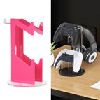 For PS4 / PS5 / Pink+Transparent