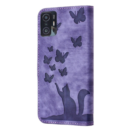 Butterfly Cat Embossing Flip Leather Phone Case, For Xiaomi 11T Pro, For Xiaomi Redmi 10, For Xiaomi Poco X3 / X3 NFC / X3 Pro, For Xiaomi Mi 11 Lite