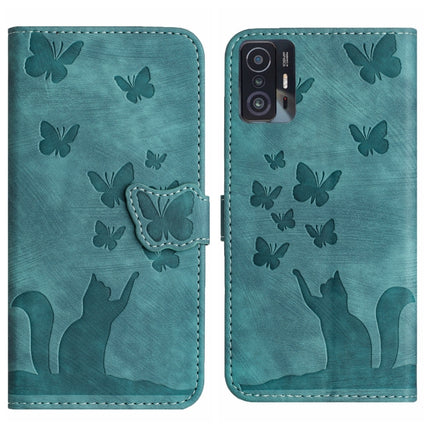 Butterfly Cat Embossing Flip Leather Phone Case, For Xiaomi 11T Pro, For Xiaomi Redmi 10, For Xiaomi Poco X3 / X3 NFC / X3 Pro, For Xiaomi Mi 11 Lite