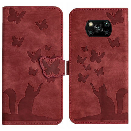 Butterfly Cat Embossing Flip Leather Phone Case, For Xiaomi 11T Pro, For Xiaomi Redmi 10, For Xiaomi Poco X3 / X3 NFC / X3 Pro, For Xiaomi Mi 11 Lite