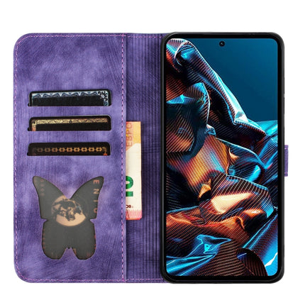 Butterfly Cat Embossing Flip Leather Phone Case, For Xiaomi Poco X5 Pro / Redmi Note 12 Pro 5G, For Xiaomi Poco X5 / Redmi Note 12 5G, For Xiaomi 12T / 12T Pro, For Xiaomi Redmi Note 11 Pro 4G/5G Global