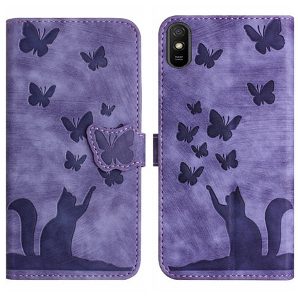 Butterfly Cat Embossing Flip Leather Phone Case, For Xiaomi Redmi Note 10 / 10S, For Xiaomi Redmi Note 10 Pro, For Xiaomi Poco M3/Redmi Note 9 4G, For Xiaomi Redmi 9A
