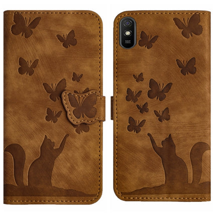 Butterfly Cat Embossing Flip Leather Phone Case, For Xiaomi Redmi Note 10 / 10S, For Xiaomi Redmi Note 10 Pro, For Xiaomi Poco M3/Redmi Note 9 4G, For Xiaomi Redmi 9A