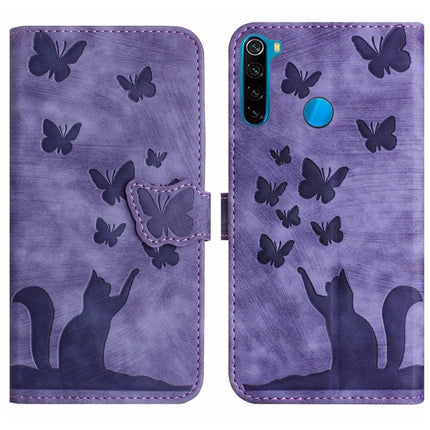 Butterfly Cat Embossing Flip Leather Phone Case, For Xiaomi Redmi 9, For Xiaomi Redmi Note 9, For Xiaomi Redmi Note 9 Pro, For Xiaomi Redmi Note 8