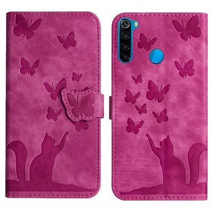 Butterfly Cat Embossing Flip Leather Phone Case, For Xiaomi Redmi 9, For Xiaomi Redmi Note 9, For Xiaomi Redmi Note 9 Pro, For Xiaomi Redmi Note 8