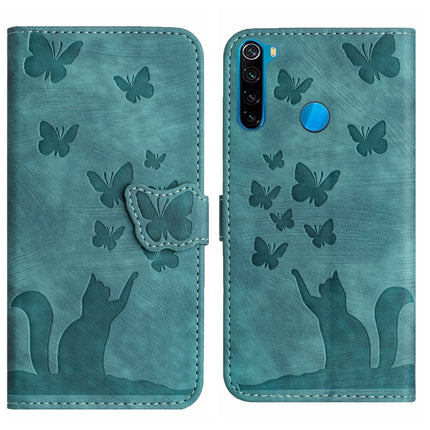 Butterfly Cat Embossing Flip Leather Phone Case, For Xiaomi Redmi 9, For Xiaomi Redmi Note 9, For Xiaomi Redmi Note 9 Pro, For Xiaomi Redmi Note 8
