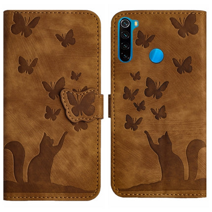 Butterfly Cat Embossing Flip Leather Phone Case, For Xiaomi Redmi 9, For Xiaomi Redmi Note 9, For Xiaomi Redmi Note 9 Pro, For Xiaomi Redmi Note 8