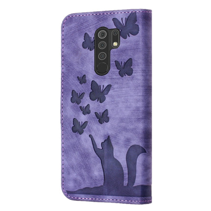 Butterfly Cat Embossing Flip Leather Phone Case, For Xiaomi Redmi Note 8 Pro