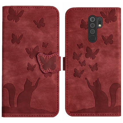 Butterfly Cat Embossing Flip Leather Phone Case, For Xiaomi Redmi Note 8 Pro