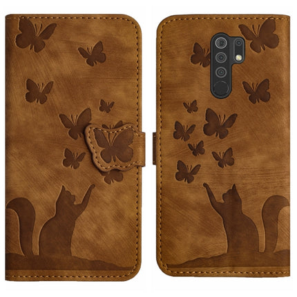 Butterfly Cat Embossing Flip Leather Phone Case, For Xiaomi Redmi Note 8 Pro