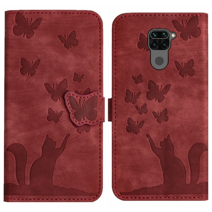 Butterfly Cat Embossing Flip Leather Phone Case, For Xiaomi Redmi 9, For Xiaomi Redmi Note 9, For Xiaomi Redmi Note 9 Pro, For Xiaomi Redmi Note 8