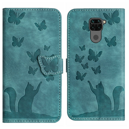 Butterfly Cat Embossing Flip Leather Phone Case, For Xiaomi Redmi 9, For Xiaomi Redmi Note 9, For Xiaomi Redmi Note 9 Pro, For Xiaomi Redmi Note 8