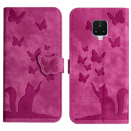 Butterfly Cat Embossing Flip Leather Phone Case, For Xiaomi Redmi 9, For Xiaomi Redmi Note 9, For Xiaomi Redmi Note 9 Pro, For Xiaomi Redmi Note 8
