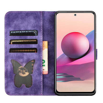 Butterfly Cat Embossing Flip Leather Phone Case, For Xiaomi Redmi Note 10 / 10S, For Xiaomi Redmi Note 10 Pro, For Xiaomi Poco M3/Redmi Note 9 4G, For Xiaomi Redmi 9A
