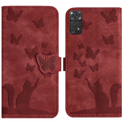 Butterfly Cat Embossing Flip Leather Phone Case, For Xiaomi 13T / 13T Pro 5G, For Xiaomi Redmi 12 4G, For Xiaomi Redmi Note 11/Note 12S 4G Global, For Xiaomi Redmi Note 12 4G Global