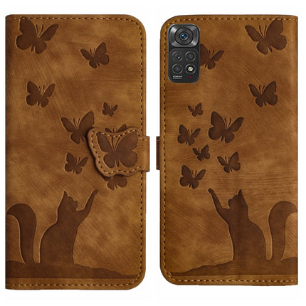 Butterfly Cat Embossing Flip Leather Phone Case, For Xiaomi 13T / 13T Pro 5G, For Xiaomi Redmi 12 4G, For Xiaomi Redmi Note 11/Note 12S 4G Global, For Xiaomi Redmi Note 12 4G Global