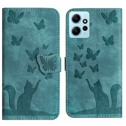 Butterfly Cat Embossing Flip Leather Phone Case, For Xiaomi 13T / 13T Pro 5G, For Xiaomi Redmi 12 4G, For Xiaomi Redmi Note 11/Note 12S 4G Global, For Xiaomi Redmi Note 12 4G Global