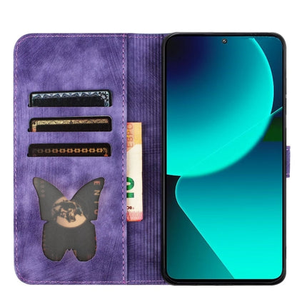 Butterfly Cat Embossing Flip Leather Phone Case, For Xiaomi 13T / 13T Pro 5G, For Xiaomi Redmi 12 4G, For Xiaomi Redmi Note 11/Note 12S 4G Global, For Xiaomi Redmi Note 12 4G Global