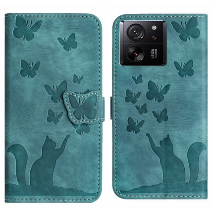 Butterfly Cat Embossing Flip Leather Phone Case, For Xiaomi 13T / 13T Pro 5G, For Xiaomi Redmi 12 4G, For Xiaomi Redmi Note 11/Note 12S 4G Global, For Xiaomi Redmi Note 12 4G Global