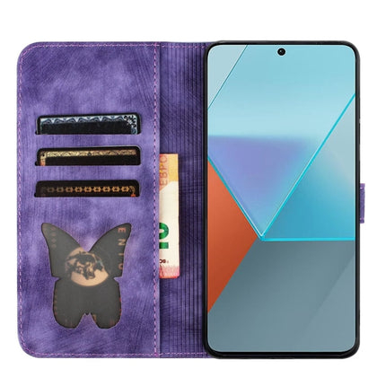 Butterfly Cat Embossing Flip Leather Phone Case, For Xiaomi 14, For Xiaomi Redmi Note 13 5G, For Xiaomi Redmi Note 13 Pro+ 5G, For Xiaomi Redmi Note 13 Pro 5G