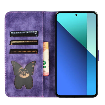 Butterfly Cat Embossing Flip Leather Phone Case, For Xiaomi Redmi Note 13 Pro 4G, For Xiaomi Redmi Note 13 4G, For Xiaomi Redmi 13C / POCO C65, For Xiaomi 14 Pro