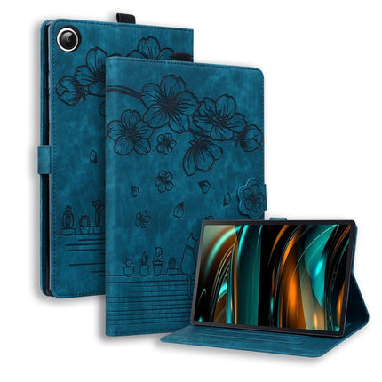 Cartoon Sakura Cat Embossed Leather Tablet Case, For Lenovo Tab M11 / Xiaoxin Pad 11 2024, For Lenovo Tab P12 12.7, For Lenovo Tab K10C / E10C, For Lenovo Tab M9
