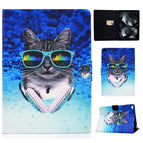 For iPad Air / Air 2  / iPad 9.7 2017 / 2018 / Headphone Cat