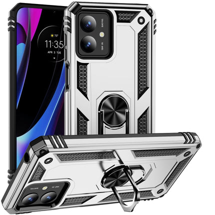 Shockproof TPU + PC Phone Case with Holder, For Motorola Moto G Play 4G 2024, For Motorola Moto G14, For Motorola Moto G Power 5G 2024