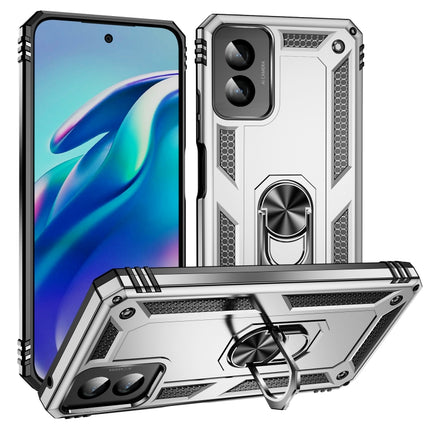 Shockproof TPU + PC Phone Case with Holder, For Motorola Moto G Play 4G 2024, For Motorola Moto G14, For Motorola Moto G Power 5G 2024