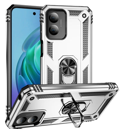 Shockproof TPU + PC Phone Case with Holder, For Motorola Moto G Play 4G 2024, For Motorola Moto G14, For Motorola Moto G Power 5G 2024