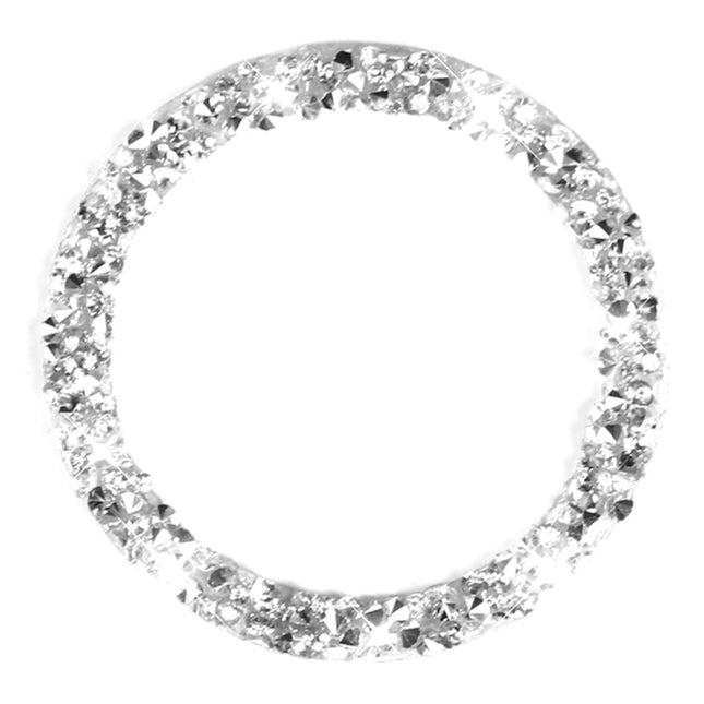 For Dodge Charger 2011-2014 Car Engine Starting Circle Diamond Decorative Sticker, Left-hand Drive, Engine Starting Circle
