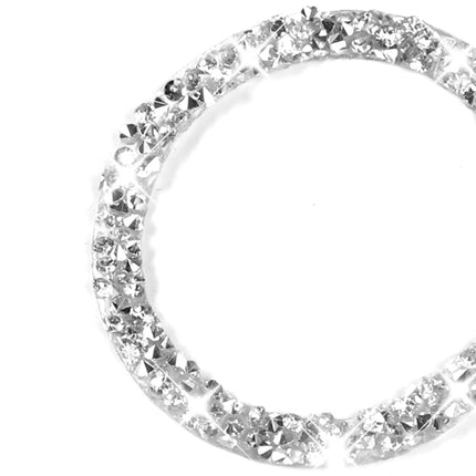 For Dodge Charger 2011-2014 Car Engine Starting Circle Diamond Decorative Sticker, Left-hand Drive, Engine Starting Circle