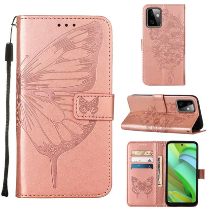 Embossed Butterfly Leather Phone Case, For Motorola Moto G Power 2023, For Motorola Edge 30 Neo, For Motorola Edge 2022 / Edge+ 5G UW 2022