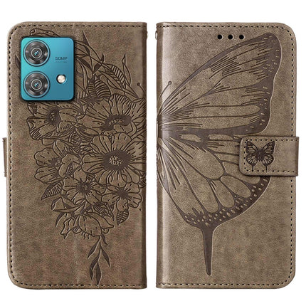 Embossed Butterfly Leather Phone Case, For Motorola Edge 40 Neo, For Motorola Moto G14, For Motorola Moto G Stylus 4G 2023