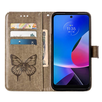 Embossed Butterfly Leather Phone Case, For Motorola Moto G Play 4G 2024, For Motorola Moto G Play 5G 2024, For Motorola Moto G Power 5G 2024