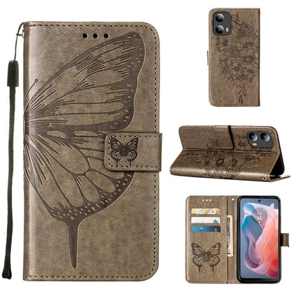 Embossed Butterfly Leather Phone Case, For Motorola Moto G Play 4G 2024, For Motorola Moto G Play 5G 2024, For Motorola Moto G Power 5G 2024