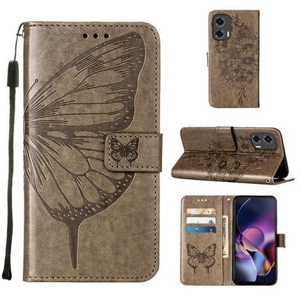Embossed Butterfly Leather Phone Case, For Motorola Moto G Stylus 5G 2024, For Motorola Moto G04 4G / G24 4G, For Motorola Moto G34