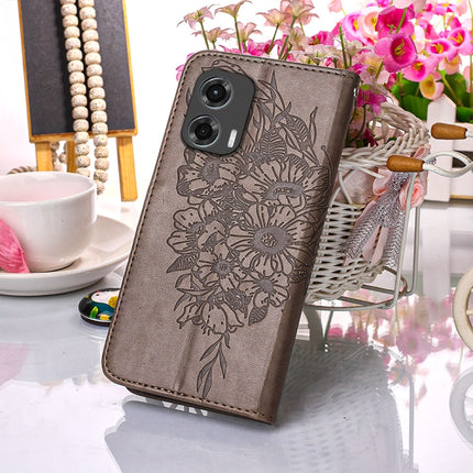 Embossed Butterfly Leather Phone Case, For Motorola Moto G Stylus 5G 2024, For Motorola Moto G04 4G / G24 4G, For Motorola Moto G34