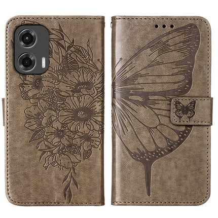 Embossed Butterfly Leather Phone Case, For Motorola Moto G Stylus 5G 2024, For Motorola Moto G04 4G / G24 4G, For Motorola Moto G34