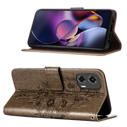 Embossed Butterfly Leather Phone Case, For Motorola Moto G Stylus 5G 2024, For Motorola Moto G04 4G / G24 4G, For Motorola Moto G34
