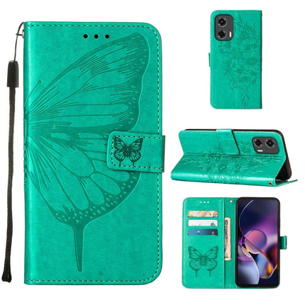 Embossed Butterfly Leather Phone Case, For Motorola Moto G Stylus 5G 2024, For Motorola Moto G04 4G / G24 4G, For Motorola Moto G34