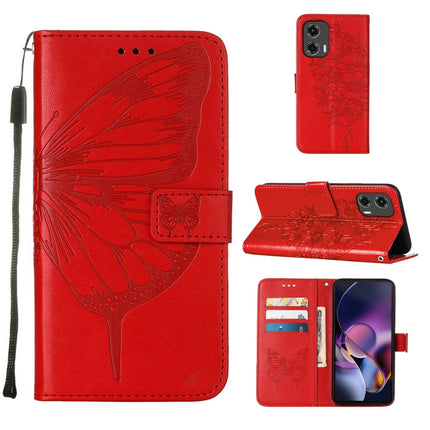Embossed Butterfly Leather Phone Case, For Motorola Moto G Stylus 5G 2024, For Motorola Moto G04 4G / G24 4G, For Motorola Moto G34