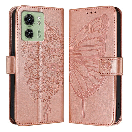 Embossed Butterfly Leather Phone Case, For Motorola Edge 40 5G Global/Edge 2023 US, For Motorola Moto G84, For Motorola Moto G54
