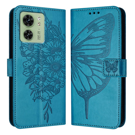 Embossed Butterfly Leather Phone Case, For Motorola Edge 40 5G Global/Edge 2023 US, For Motorola Moto G84, For Motorola Moto G54