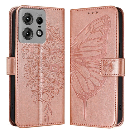 Embossed Butterfly Leather Phone Case, For Motorola Edge 50 Ultra, For Motorola Edge 50 Pro, For Motorola Edge 50 Fusion