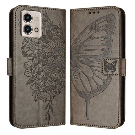 Embossed Butterfly Leather Phone Case, For Motorola Edge 40 Neo, For Motorola Moto G14, For Motorola Moto G Stylus 4G 2023