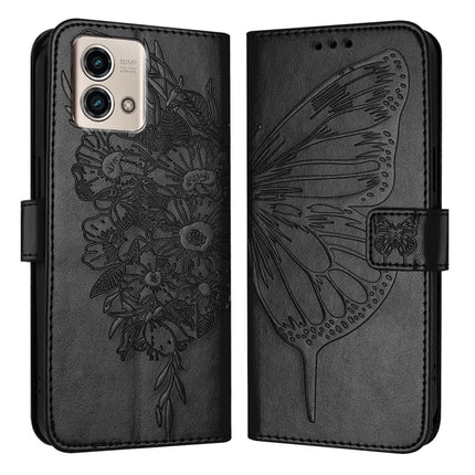 Embossed Butterfly Leather Phone Case, For Motorola Edge 40 Neo, For Motorola Moto G14, For Motorola Moto G Stylus 4G 2023